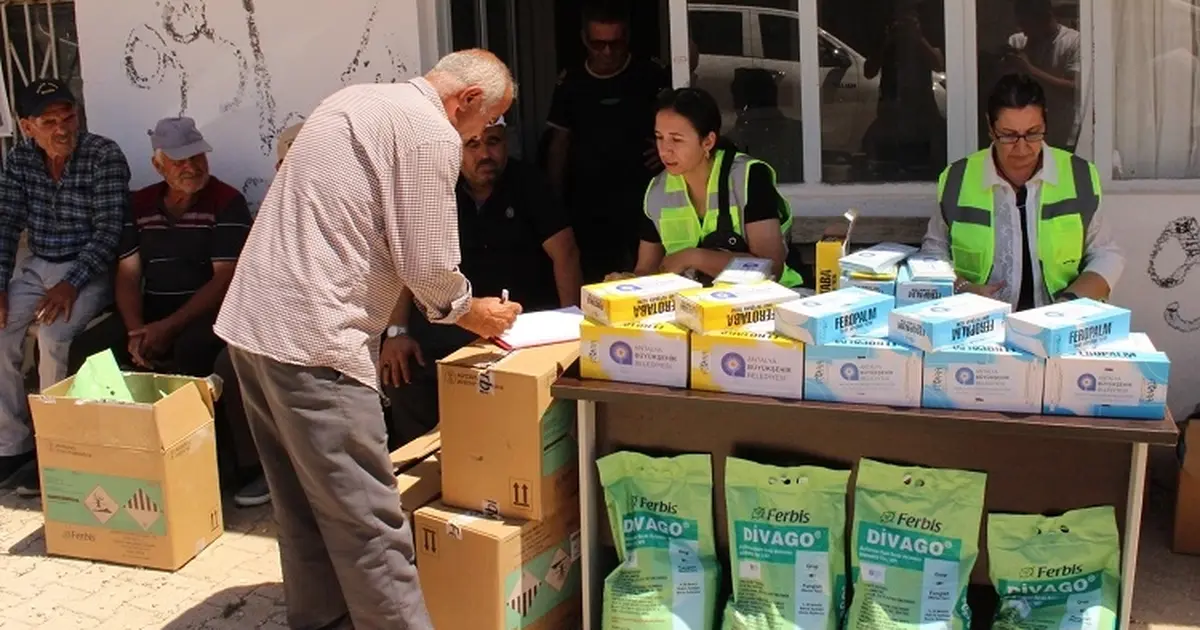 Antalya buyuksehirden selden etkilenen ureticilere destek t97u4UGs